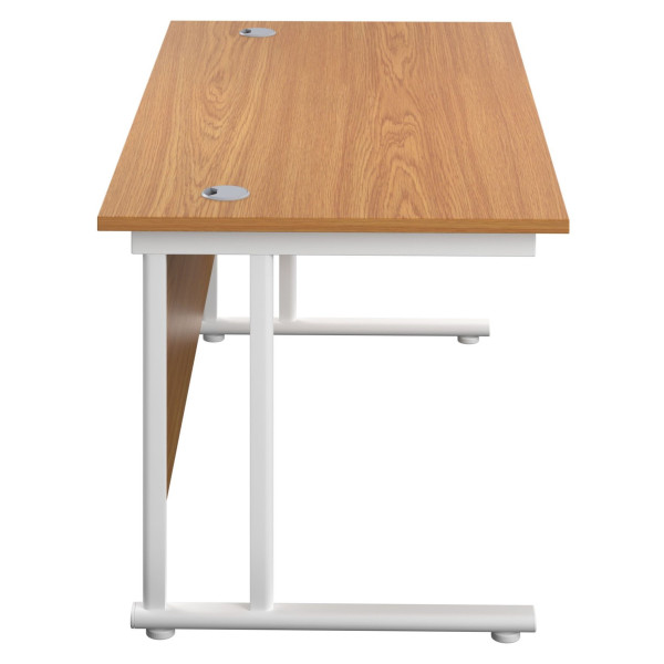Olton Twin Cantilever  800mm Deep Straight Office Desk